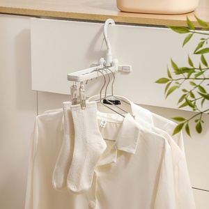 Multi-functional Household Folding Drying Sock Clip Windproof Hat Drying <b>Wardrobe</b> Storage Rack Travel <b>Portable</b> - Product Image 5