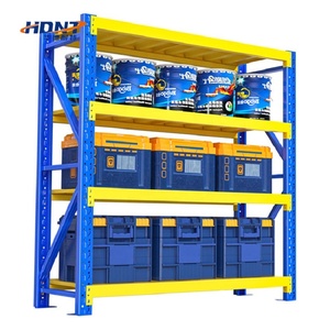 In Offerta: Scaffali a 4-5 Ripiani, Robusti Scaffali in Acciaio Giallo e <span class=keywords><strong>Blu</strong></span> per uno Spazio di Archiviazione Durevole e Flessibile - Product Image 6