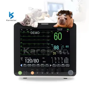 Portable Multi Parameter full digital 12 inch veterinary multiparameter monitor