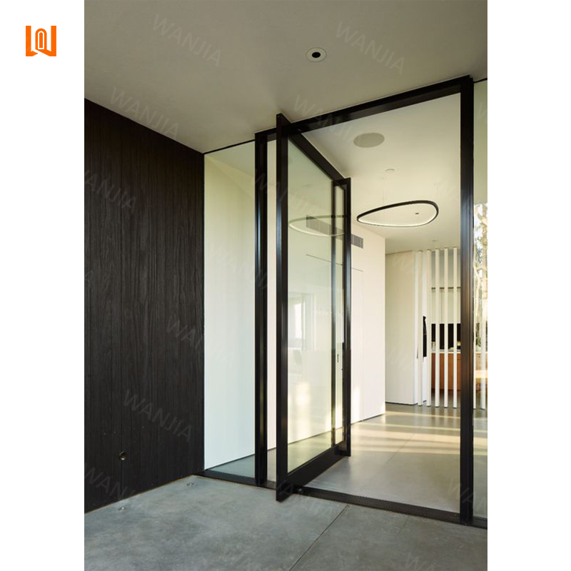 Partition Interior Revolving Spring Glass Pivot Door Smart Home Electric Modern Pivot Door Entry Glass Aluminum Pivot Door