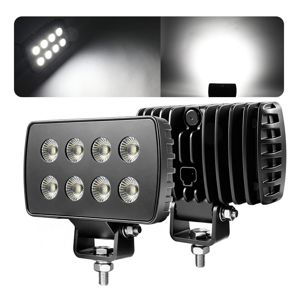 6.1 Inch Flood Beam 4200 Lumen Led Worklights 12 Volt Flood LED Truck Vehicle Square Led Work Lamp