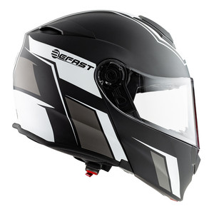 HelmetmodulareBefastConnectconinterfonointegratoWhiteBlack - Product Image 4