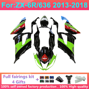 Nouveau kit de carénage complet ABS pour moto compatible avec <span class=keywords><strong>KAWASAKI</strong></span> Ninja ZX6R 636 ZX-6R 2013 2014 2015 2016 2017 <span class=keywords><strong>2018</strong></span> Kits de carénage Carrosserie - Product Image 5