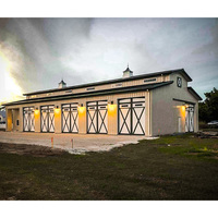 Villa préfabriquée modulaire de luxe en acier léger, facile à installer, maison préfabriquée portable, structure en acier