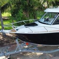 Yacht de luxe en aluminium soudé de 6 m de qualité supérieure, bateau de pêche à moteur hors-bord Gosple Boats