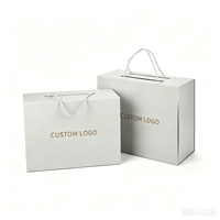 Caja de Regalo Magnética Blanca al por Mayor con Tapa Abatible y Logotipo Personalizado, Empaque de Lujo con Asa para Regalos