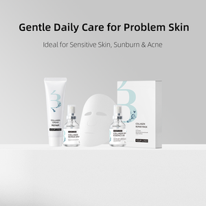 Siero Gel Riparatore al <span class=keywords><strong>Collagene</strong></span> Ricombinante per Viso, Produttore OEM di Cosmetici a Marchio Privato, Idratante per Pelle Soggetta ad Acne - Product Image 5