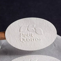 Etiqueta de Sellado Personalizada con Logotipo en Relieve, Impresión 3D, Etiqueta de Papel con Textura Gruesa y Rugosa, Etiqueta de Lujo para Frascos de Velas