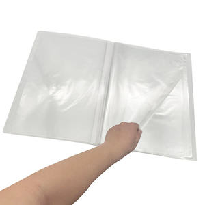 Portefeuille de rangement aquarelle en plastique durable 20 pochettes 8K avec manchons à haute transparence et design plat - Product Image 4