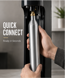 Bouteille de CO2 en aluminium haute pression de remplacement 0,6 L, cylindre de <span class=keywords><strong>gaz</strong></span> de <span class=keywords><strong>recharge</strong></span> 425 g, cylindre de soda 0,6 L pour système de carbonatation domestique - Product Image 6