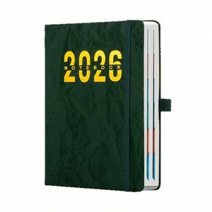 Agenda 2026 personnalisé avec logo, carnet en cuir PU A5/B5, journal à papier épais, organisateur de planning quotidien professionnel, cadeau d'entreprise - Product Image 4