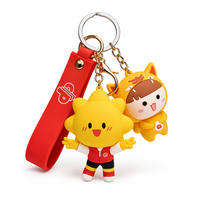 Pabrik Longzhiyu 20 Tahun Berpengalaman, Gantungan Kunci 3D PVC Karet Custom, Gantungan Kunci Karakter Kartun Anime, Gantungan Kunci 3D
