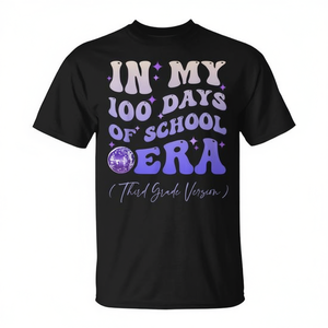 T-shirt promotionnel Groovy 100 Days of School Era, version troisième année - Product Image 2