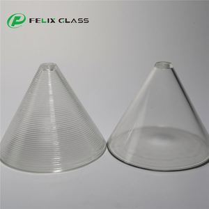 Pantalla de cristal transparente fundido para interiores, cubierta de cristal soplado a mano de fábrica OEM de China, para lámpara de araña o colgante. - Product Image 1