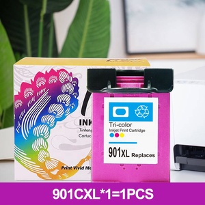 Hicor 901XL <span class=keywords><strong>901</strong></span> <span class=keywords><strong>XL</strong></span> Premium Cartouche d'encre à jet d'encre couleur remanufacturée pour imprimante <span class=keywords><strong>HP</strong></span> Officejet J4580 J4680 - Product Image 4