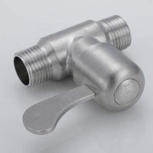 วาล์วเกลียวหมุนผ่านก๊อกน้ำสแตนเลส304วาล์วหยุดมุม1/2วาล์วตรง - Product Image 6