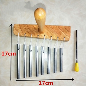 Campana de Viento de 8 Tonos en Oferta con Mango de Madera y Varilla Metálica, Instrumento de Sanación para Yoga, Meditación y Terapia de Sonido - Product Image 4