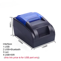 H58 Printer seluler bluetooth genggam, Printer termal bluetooth portabel, Printer seluler nirkabel, penerimaan termal Mini, portabel, 58mm