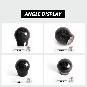 Carbon Fiber Gear <b>Shift</b> <b>Knob</b> 58mm Automatic Transmission Ergonomic Car Modification Part - Product Image 5