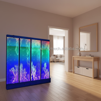 NOUVEAU Panneau mural numérique à bulles d'eau 3D programmable H8*W8ft pour projets hôteliers et entreprises commerciales