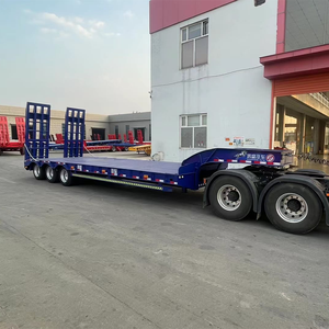 Semirremolque de plataforma baja de 40 pies y 45 pies con 3 ejes de acero, capacidad de 40-60 toneladas, peso total de 48 toneladas - En venta - Product Image 5