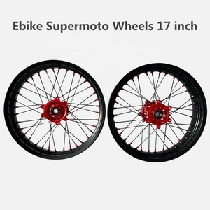 Accessoires Custom Logo ultra Bee, <span class=keywords><strong>jantes</strong></span> argentées pour Sur Ron Ultra Bee, pièces détachées, ensemble de roues Supermoto 2025, 17 pouces - Product Image 2