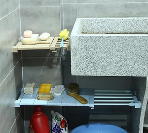 Organisateur de placard <span class=keywords><strong>extensible</strong></span> étagère de rangement réglable sous l'évier sous le lavabo armoire de cuisine - Product Image 4