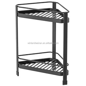 Hot Sales 2 Layer Kitchen Bathroom Shelves Storage Organizer Storage Rack