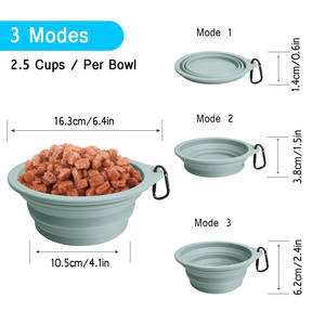 Bol pliable en silicone pour animaux de compagnie avec logo personnalisé, facile à nettoyer, pliable, pour chien, pour chiot, pour l'extérieur - Product Image 4
