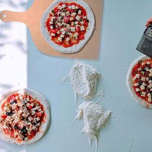 Pala Scorrevole per <span class=keywords><strong>Pizza</strong></span>, Accessorio da Cucina Multifunzionale in Legno Naturale con Manico - Product Image 6