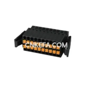 Nice Price Black and Orange KF2EDGKEF-2.54 mm pitch 2 pins 150V 5A 28-20AWG Plug Terminal Block