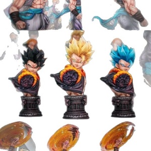 Figura de Acción de PVC de Goku con Tres Cabezas, Super Saiyan, Modelo de Anime GK - Product Image 5