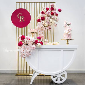 Shiny Golden Wedding Arch Stage Background Metal <b>Balloon</b> Arch Stand Wedding Arches Backdrop for Party Birthday Events Supplies - Product Image 2