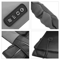 Masseur électrique 4D Shiatsu chauffant pour le cou et les épaules, oreiller de massage profond par pétrissage pour le dos, la taille, les jambes et le corps