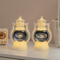Lanterne en forme de poney moderne, créative et minimaliste, alimentée par piles, pour la décoration du salon, ambiance lumineuse nocturne, lampe de table