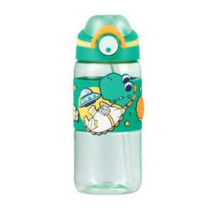 Botella de Agua Infantil PINKAH de 540 ml, Personalizada, a Prueba de Fugas, Duradera, de Tritán Ecológico, con Pajita y Asa, <span class=keywords><strong>para</strong></span> la Escuela y Viajes - Product Image 1