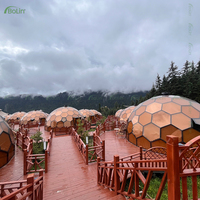 Serres en verre Bolin 6M 7M, dôme igloo, tente pour chambre d'hôtel de luxe en forêt
