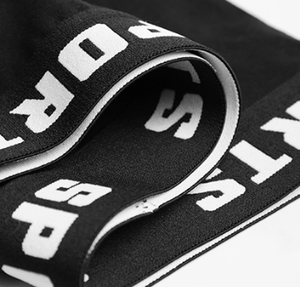 Boxer da Uomo Traspiranti in Maglia Stampata con Logo in Vita, Intimo Sportivo Personalizzato a Taglio Quadrato - Product Image 4