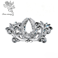 Ornement floral en plastique pour cercueil, motif feuille d'acanthe, style européen, or et argent, pour adulte