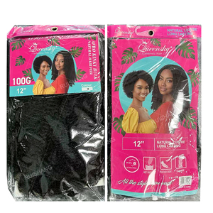 Dropshipping 12Inch 100G Afro Kinky Số Lượng Lớn Tóc Không Có Sợi Ngang Giống Như Nguyên Con Người Tóc Số Lượng Lớn Mở Rộng Cho Bện Afro Twis mù<span class=keywords><strong>a</strong></span> xuân - Product Image 4