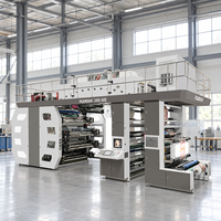 Machine d'impression flexographique CI haute vitesse pour films plastiques, sacs d'emballage alimentaire flexibles et sachets à collation