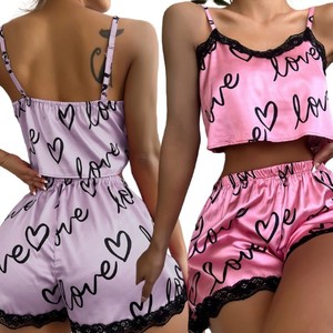 Pijama Feminino de Duas Peças Estampado Conjunto de Dormir - Product Image 1