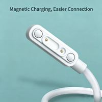 Câble de charge magnétique USB à charge rapide pour montre connectée et tracker d'activité avec écouteurs sportifs - Transfert de données USB-A
