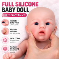 Boneka Bayi Reborn Silikon 100% Ukuran 12-18 Inch, Realistis Seperti Bayi Baru Lahir, Grosir Pabrik OEM ODM ASTM CPC CE