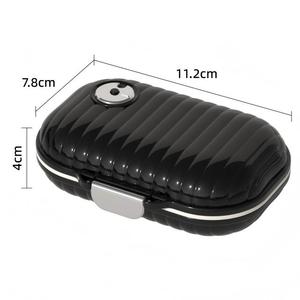 Organizer 2 Pack Portable <b>Box</b> 7 Day Small Pill Case Moisture Proof Daily Vitamin Tracker Travel Essentials Custom Logo - Product Image 3