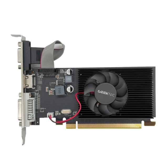 GEEKTEC Radeon R5 230 2GB DDR3 GPU 64bit Wholesale New Low Profile R5230 2GD3 64bit Desktop Graphics Card Cooling Fan
