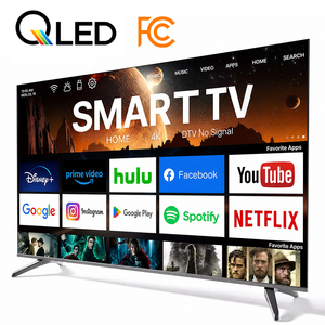 Téléviseur intelligent Android 16 QLED 4K UHD 50 55 65 75 85 100 pouces avec audio Dolby, télécommande vocale, ultra-fin, sans bordure, pour la maison - Product Image 1