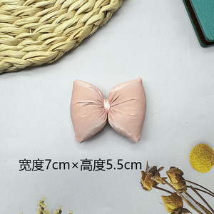 Bolso de cintura acolchado de cuero colorido con lazo, funda para teléfono DIY, accesorio para el cabello, decoración moderna para zapatos y bolsos, piezas de accesorios - Product Image 2
