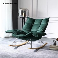 Fauteuil en tissu moderne pour chambre à coucher, bureau à domicile et salon - Fauteuil de détente avec un design durable et écologique