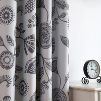 Rideaux de ferme à imprimés floraux de style nordique Simple Ins Oeillet Top Back Tab Boho Rideaux de fenêtre 2 panneaux pour la maison Salon